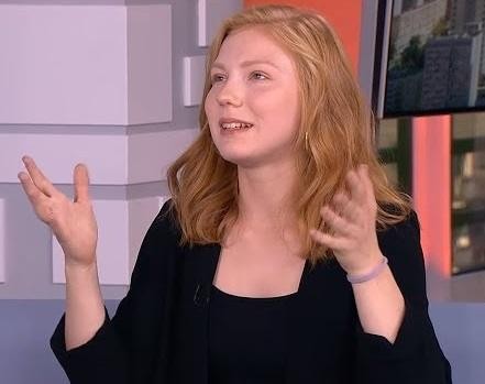 Edyta Torhan podczas próby teatralnej.